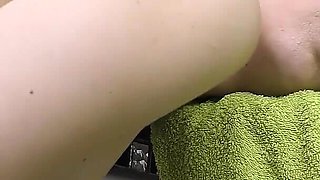 Gorgeous russian doll, kamilla, gives herself an orgasm in the bathroom
