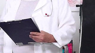 Pussy Exam and Anal Temperature Measurement of Sporty Russian MILF Anina