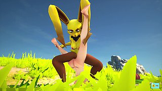 Rabbit Monster Grinding Woman (sapphire Safari V.23)