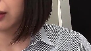 Behind Her Desk, Iori Exposes Her Sweat-soaked Armpits... Then Licks the Glistening Sweat From Her Own Skin