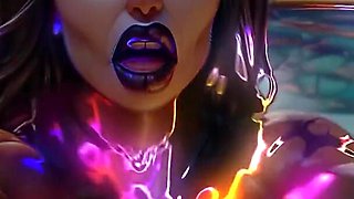Hot Sex Witch Jessica and Leo in Pool,curvy Woman with Big Tits, Big Dick,cumshot, Cuckold, Bukkak
