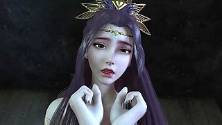 3D Hot Asian Babe Have Her First Time BDSM Sex with Her Master