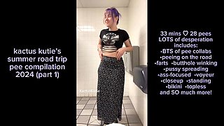 Summer Road Trip Pee Compilation Part 1