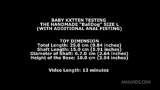 Machine Fucking Session with Baby Kxtten, Anal Fisting, Gapes