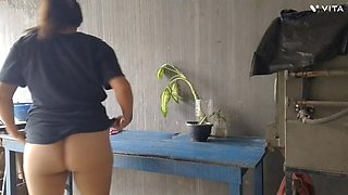 Homemade Latina Maid Blowjob and Creampie - Cheating Housewife Fuck in POV