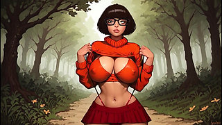 Velma Dinkley From Scooby-Doo Bouncing Big Boobs and Teasing You