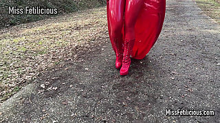 Latex Superhero Miss Fetilicious