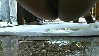 The Black Girl Gets Fucked Doggy Style by 3 Men