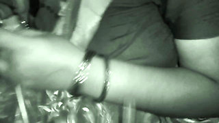 Aunty Home working  boobs pressing in husband