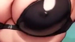 Sexy Big Tits Bouncing and Teasing! Latex Outfits Try on