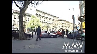 Gorgeous blondie riding anally a big cock - MMVfilms