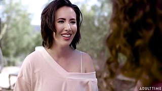 Arabelle Raphael In Lesbians And Casey Calver Seduce Ex Bf For Cum Swapping 3-way