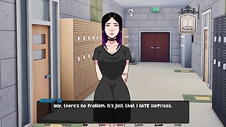 Finally getting her chance, MissKitty2K gives it to the big-titted lady in hard style