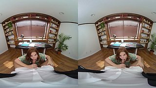 Busty married wife in amateur POV VR hardcore - fake tits