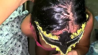 Rough BDSM Play with a Latina Teen's Big Ass