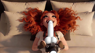Redhead Street hotographer give me a photo shoot with a blowjob