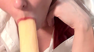 Anime Power Uwu Bed Ride - Dripping Dildo Playtime