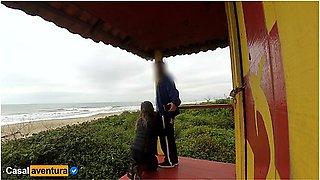 Like A Baywatch - Quickie Sex On The Public Beach