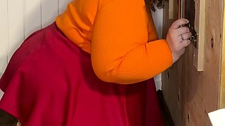 Jinkies- it looks to me like Velma had fun at my glory hole