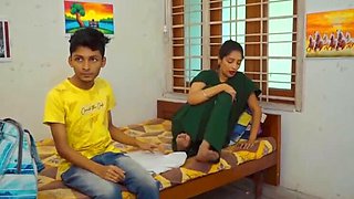 Innocent Indian Teenager Sourish Enjoys Intimate Moments with Mature Bhabhi Punam