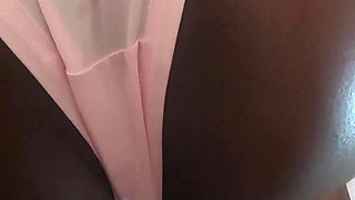 Interracial Doggystyle in Panties and Amateur Creampie