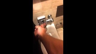 Hardcore Action in the Bathroom with Gaping and Handjobs