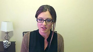 Shaved pussy blonde Tasha Reign with big boobs goes solo