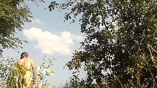 Outdoor nudist boy