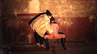 On a Chair with Smoking and Nipple Play