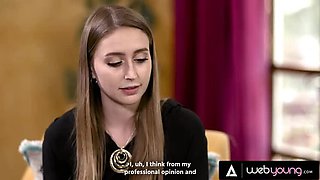 Laney Grey Hot Lesbian Therapy with Natalia Nix - Passionate Pussy Eating & Natural Tits