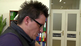Hot Secretary Seduced at Job Interview
