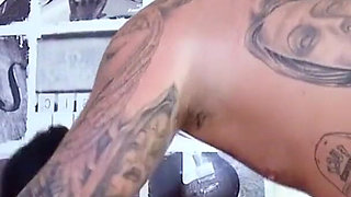 Sexy tattoo skinny teen Kimmie Fox gets fucked by tattoo artist after session