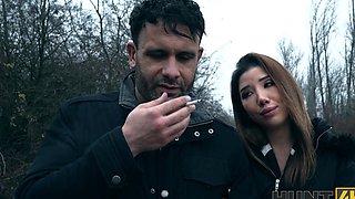 Raul Costa and Layla Scarlett in hot foot fetish action with his wife