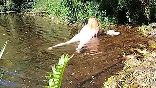 I took my stepmother to see a stream, and she ended up taking off all her clothes in front of me.
