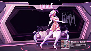 mmd r18 Bunny Style fuck hard cheating wife milf big tits want to fuck hard no cum swallow blowjob 3d hentai