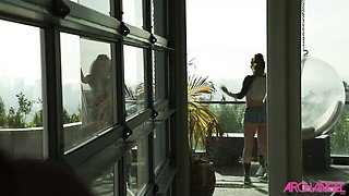Appealing Dani Daniels and Remy LaCroix's lesbian milf movie