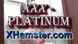 Pizza delivery guy brought pizza His met by naked owner sexy blonde MILF without panties and bra. Shower. Ass mature Tits Pussy