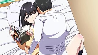 Black-Haired Anime Babe in Uniform Enjoys Hard Fucking and Ahegao Face