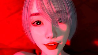 Nexus-3 Neon Dreams - Cyberpunk Shemale fucks hard sexy girl