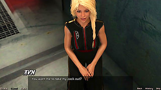 Stranded in Space - Blonde Virgin 18 Year Old Deepthroating My Cock