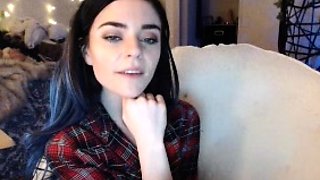 Slutty ponytailed brunette amateur British teen babe Lacey
