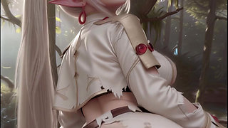 Frieren: Beyond Journey's End   Frieren Semi Realistic Outdoor Forest Oral Sex First Person POV AI Generated Hentai Animation
