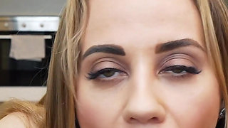 Russian MILF Ruby Shades Interracial POV BBC Blowjob
