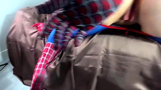 Hot blonde ass getting doggystyle in toilet