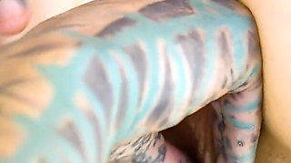 Shy Tattooed Alt Teen’s First Anal Orgasm with Doxy Fingering