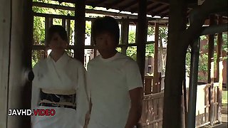 Hardcore sultry Asian MILF delivers Blowjob then gets pounded fiercely by young stud MILF