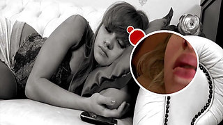 Blonde Babe Wild Threesome Pounded Hard on Couch