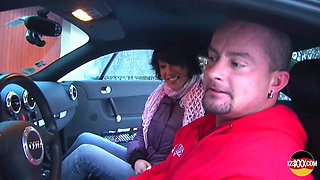 Cute Euro Girl Needed Help with Her Car