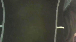 Winter Flash Fun in a Sheer Dress