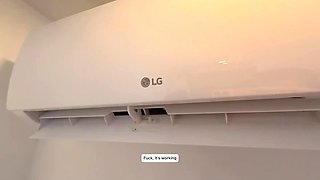 AC technician fucks someone's Russian young wife POV